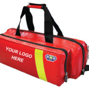Lennox Oxygen Barrel bag in red wipe down material