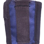 Blue pulse oximeter pouch rear view