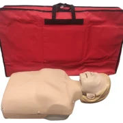 Red-CPR-Training-Mankin-carry-Bag and manikin