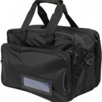 black sports first aid bag