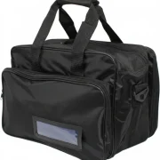 black sports first aid bag